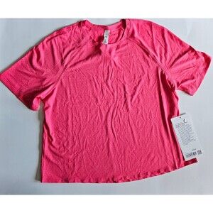 Lululemon fast free race length t-shirt 4 lipgloss NWT